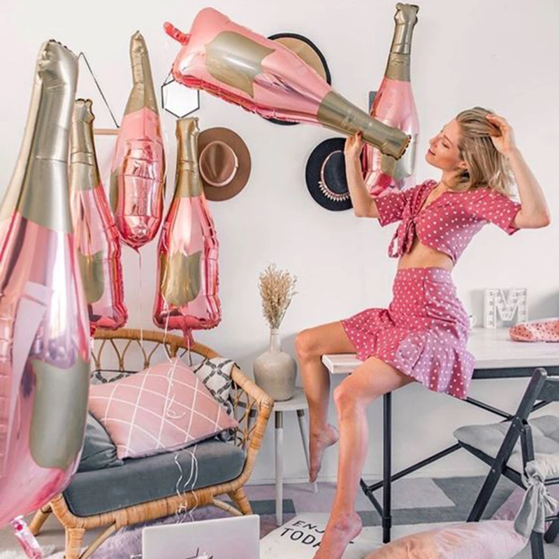 Wine Root Beer - 5pcs Large Bottle Balloons Adult Birthday