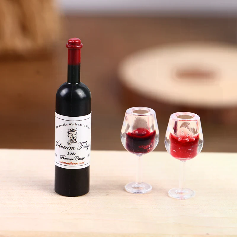 Wine Beer House - 5Pcs 1:12 Dollhouse Miniature Wine Cup