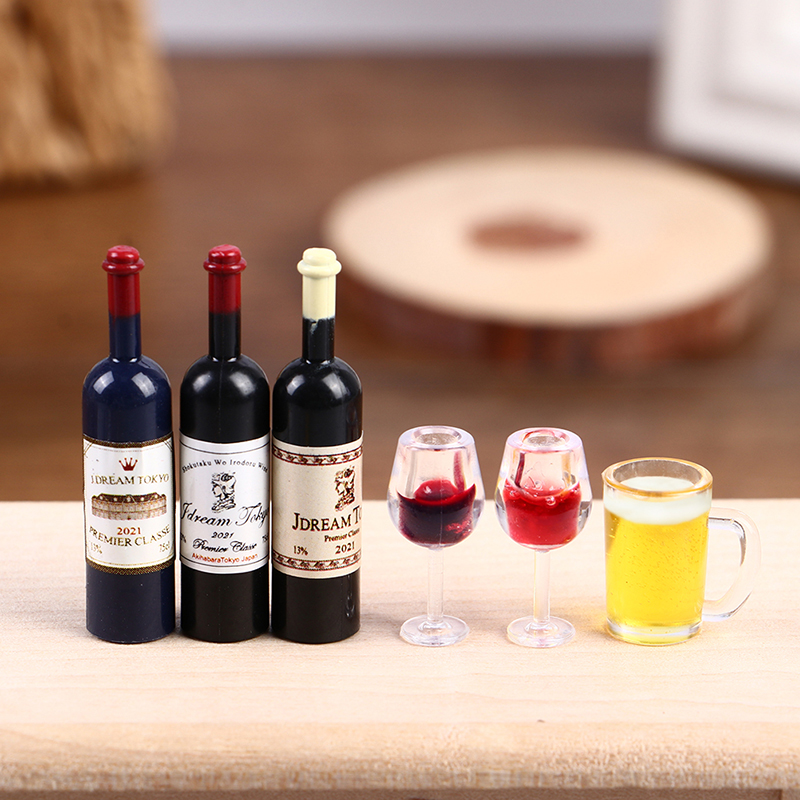 Wine Beer House - 5Pcs Miniature Wine Cup Beer Mug
