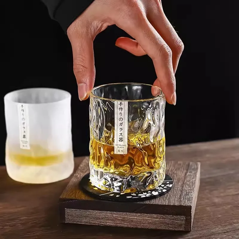Wine Whiskey Beer - Thick Heavy Whiskey Glass Japanese Style