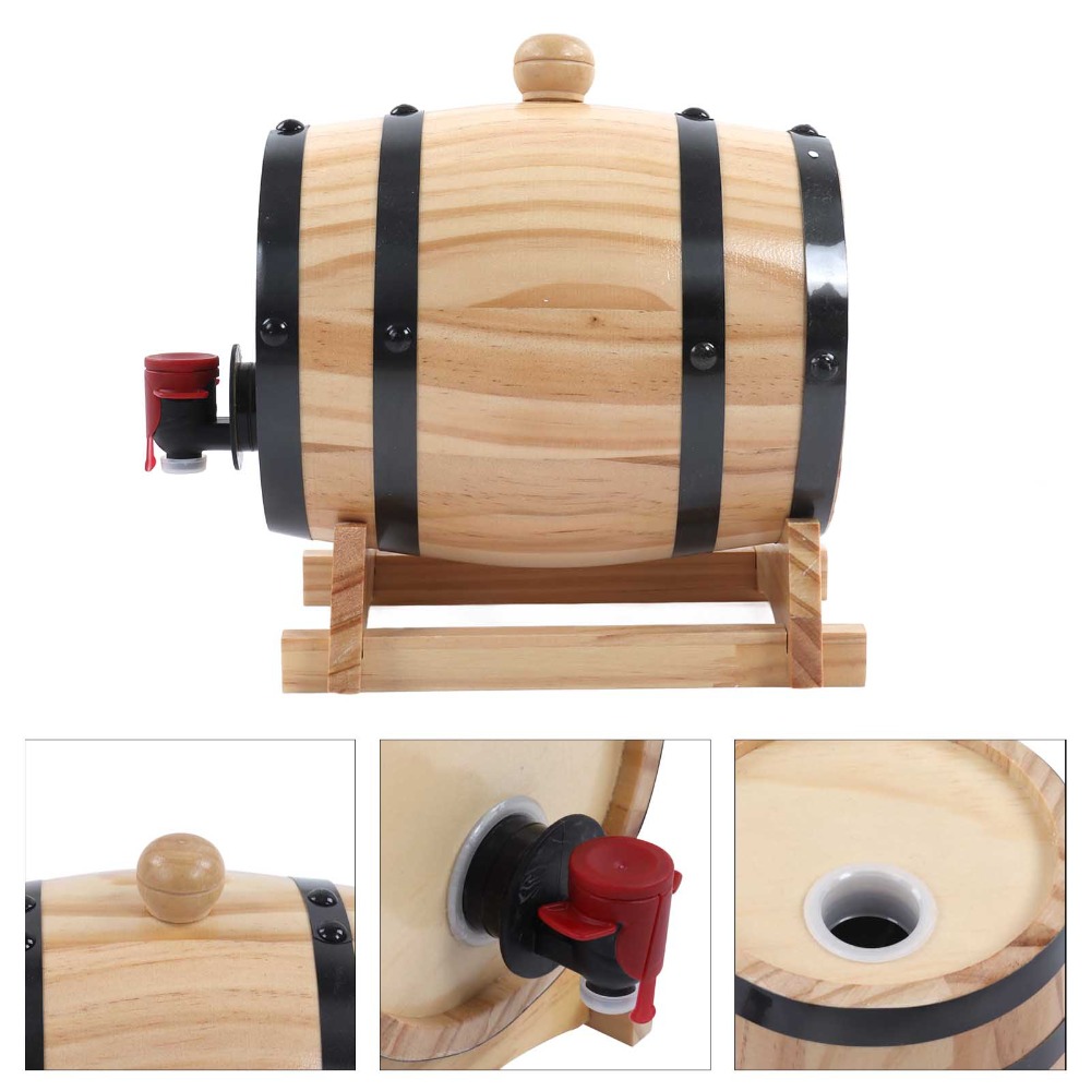 7 piece Vintage Pine Wood Wine - đánh giá và giá Wine Beer Whiskey