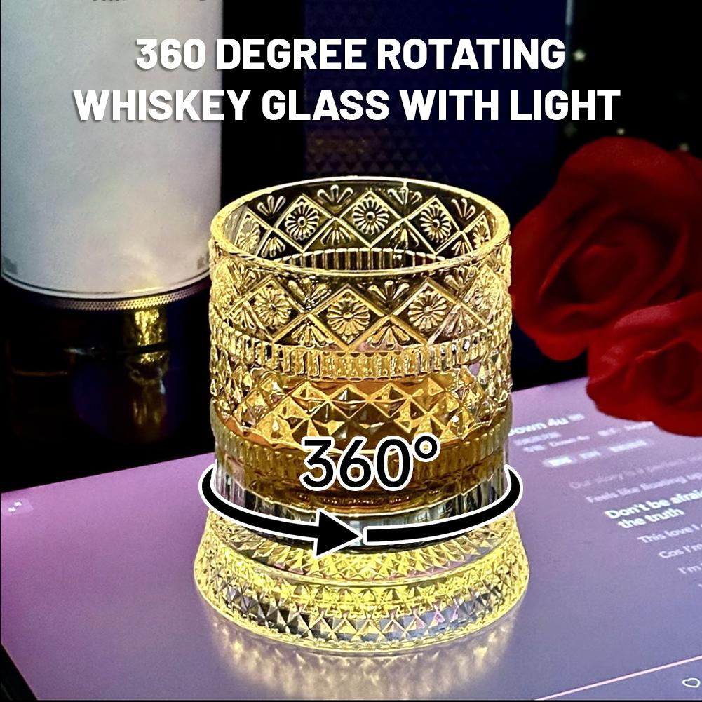 Rotating Whiskey Glass Creativ - đánh giá và giá Wine Beer Whiskey