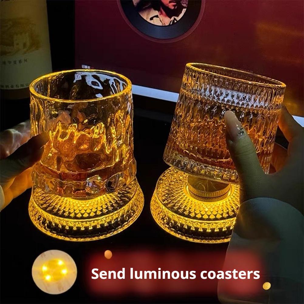 Rotating Whiskey Glass Creativ - đánh giá và giá Wine Beer Whiskey