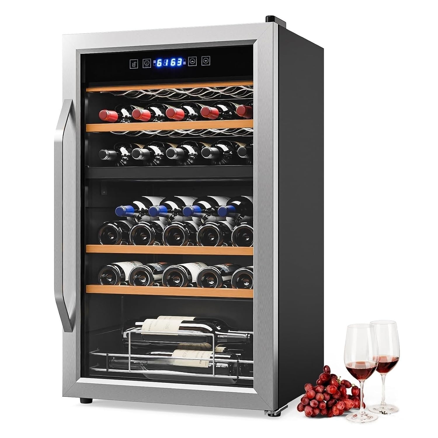 33 Bottle Dual Zone Wine Coole - đánh giá và giá Wine Beer Dual Zone