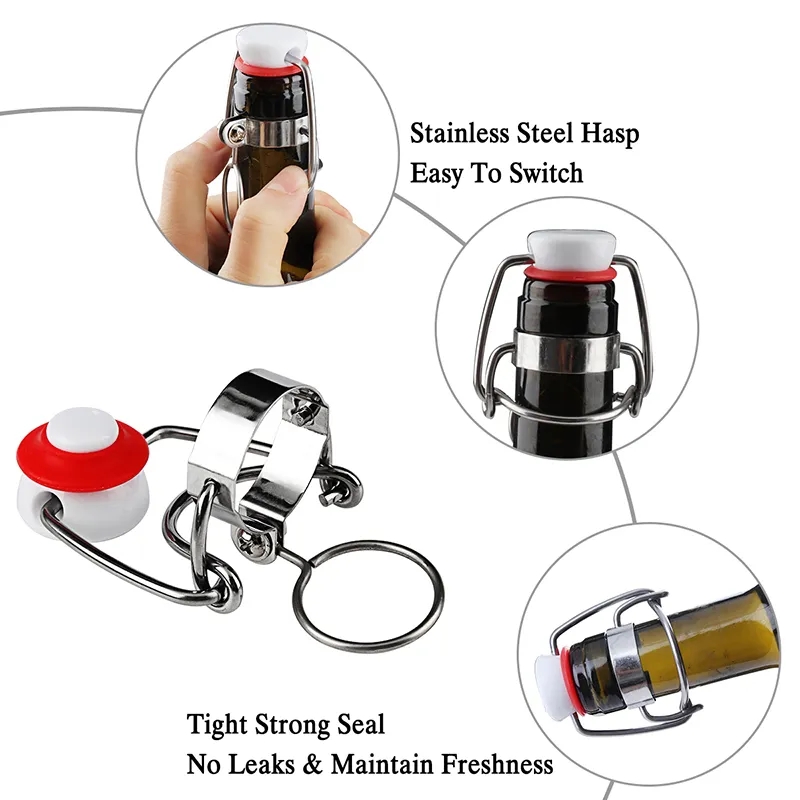 Flip Top Cap Stopper Swing Top - đánh giá và giá Wine Root Beer