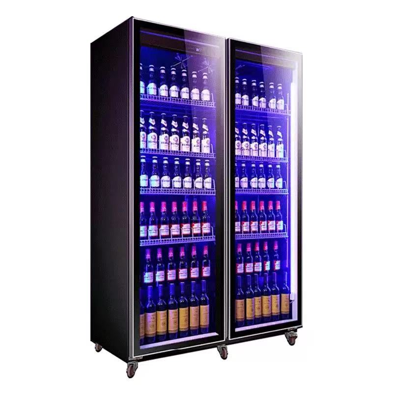 Double Door Air Cooling Refrig - đánh giá và giá Wine Beer Dual Zone