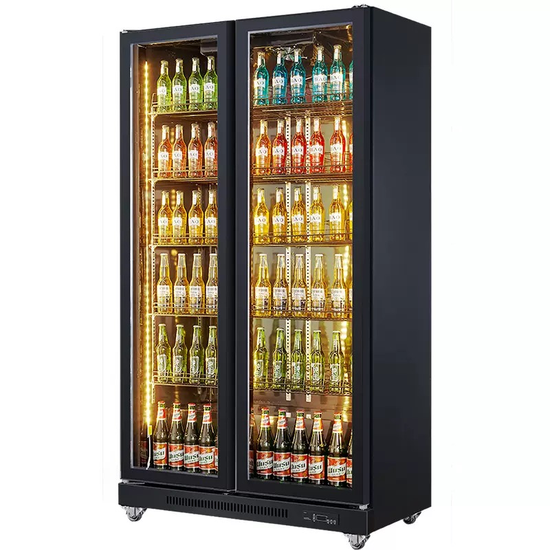 Double Door Air Cooling Refrig - đánh giá và giá Wine Beer Dual Zone