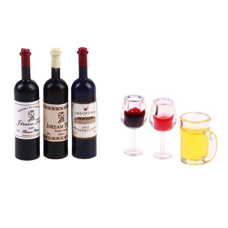5Pcs 1:12 Dollhouse Miniature  - đánh giá và giá Wine Beer House