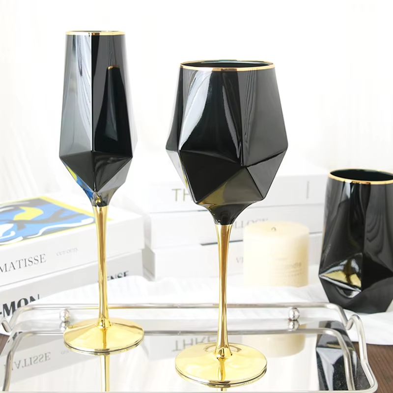 Pure Black Crystal Golden Edge - đánh giá và giá Wine Beer Whiskey