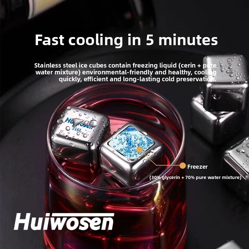 316 Stainless Steel Ice Cube R - đánh giá và giá Wine Beer Whiskey