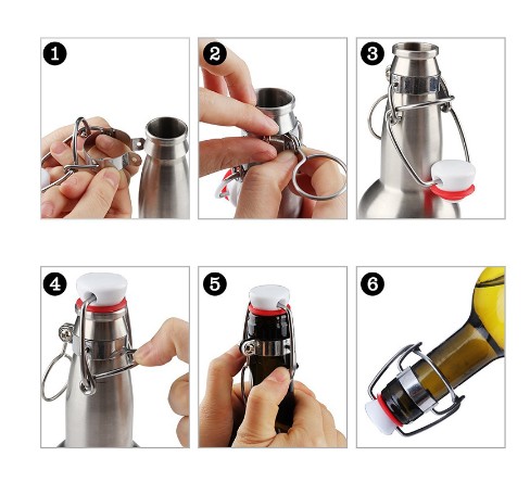 12 Chiếc Ez Nút Chai Nắp Lật Đ - đánh giá và giá Wine Root Beer
